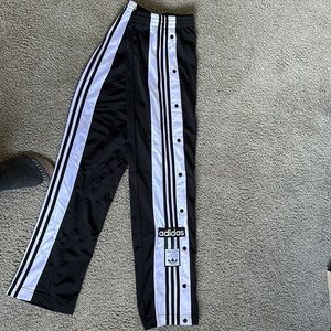 Adidas snap off track pants